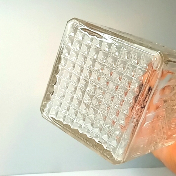 Vintage Epure clear glass whiskey decanter, with diamond point design. No flaws - Picture 6 of 6